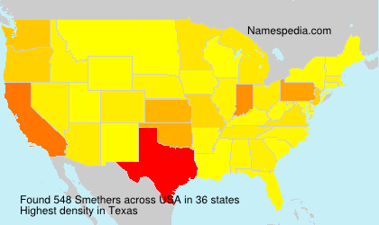 Surname Smethers in USA Surname Smethers in USA