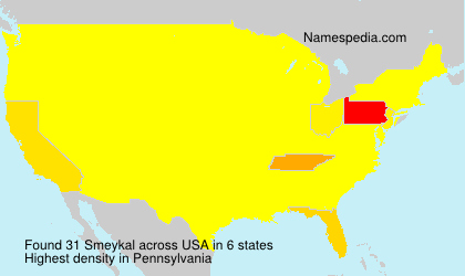 Surname Smeykal in USA Surname Smeykal in USA