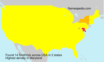 Surname Smithrick in USA Surname Smithrick in USA