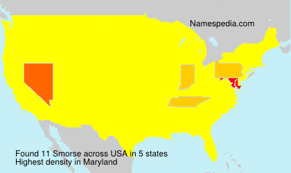 Surname Smorse in USA Surname Smorse in USA