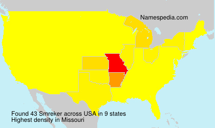 Surname Smreker in USA Surname Smreker in USA