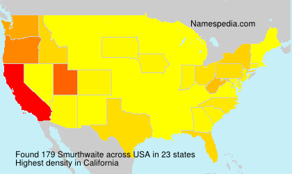 Surname Smurthwaite in USA Surname Smurthwaite in USA