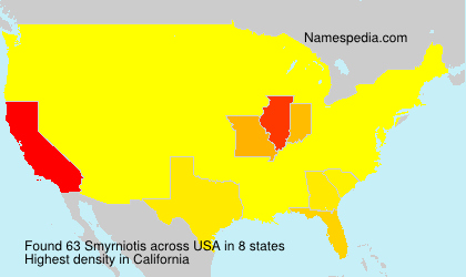 Surname Smyrniotis in USA Surname Smyrniotis in USA