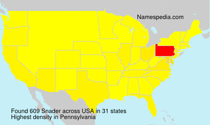 Surname Snader in USA Surname Snader in USA