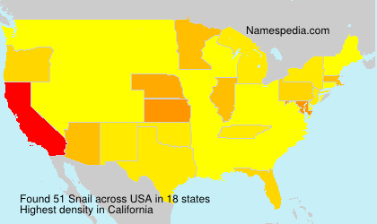 Surname Snail in USA Surname Snail in USA