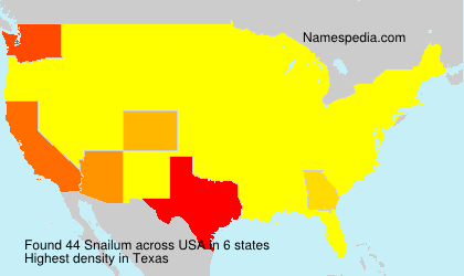 Surname Snailum in USA Surname Snailum in USA