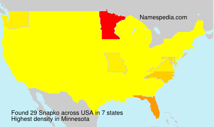Surname Snapko in USA Surname Snapko in USA
