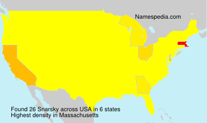Surname Snarsky in USA Surname Snarsky in USA