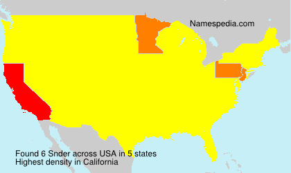 Surname Snder in USA Surname Snder in USA