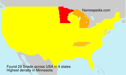Surname Snede in USA Surname Snede in USA