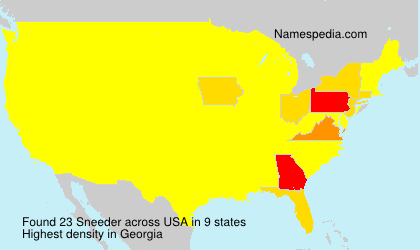 Surname Sneeder in USA Surname Sneeder in USA