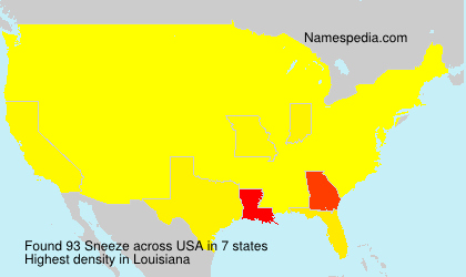Surname Sneeze in USA Surname Sneeze in USA