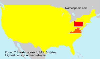 Surname Sneidar in USA Surname Sneidar in USA