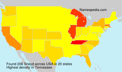 Surname Sneyd in USA Surname Sneyd in USA