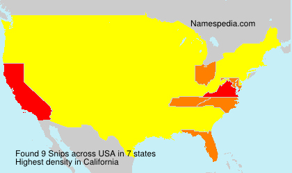 Surname Snips in USA Surname Snips in USA