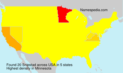 Surname Snipstad in USA Surname Snipstad in USA