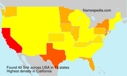 Surname Snir in USA Surname Snir in USA