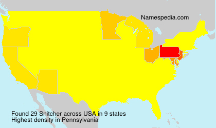 Surname Snitcher in USA Surname Snitcher in USA
