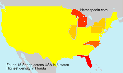 Surname Snoep in USA Surname Snoep in USA