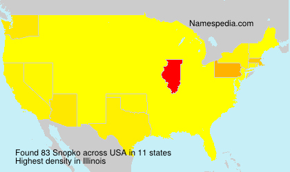 Surname Snopko in USA Surname Snopko in USA