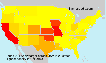 Surname Snowbarger in USA Surname Snowbarger in USA