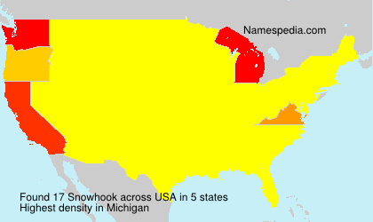 Surname Snowhook in USA Surname Snowhook in USA