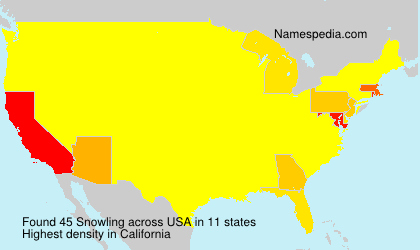 Surname Snowling in USA Surname Snowling in USA