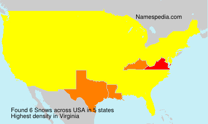 Surname Snows in USA Surname Snows in USA