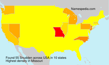 Surname Snudden in USA Surname Snudden in USA