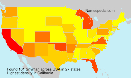Surname Snyman in USA Surname Snyman in USA