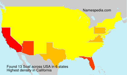 Surname Soaf in USA Surname Soaf in USA