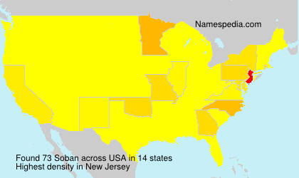 Surname Soban in USA Surname Soban in USA