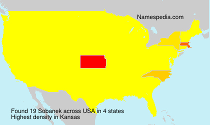 Surname Sobanek in USA Surname Sobanek in USA