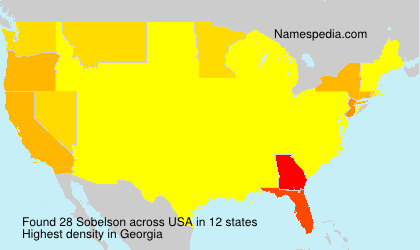 Surname Sobelson in USA