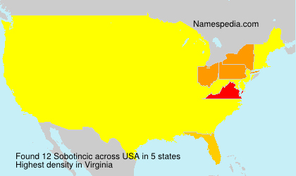 Surname Sobotincic in USA Surname Sobotincic in USA