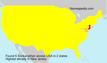 Surname Sockanathan in USA Surname Sockanathan in USA