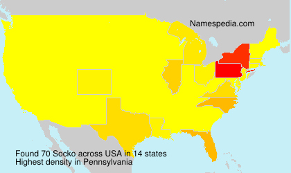 Surname Socko in USA Surname Socko in USA