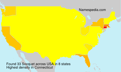 Surname Socquet in USA Surname Socquet in USA