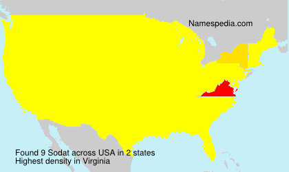Surname Sodat in USA Surname Sodat in USA