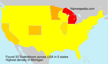 Surname Soderbloom in USA Surname Soderbloom in USA