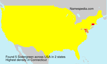 Surname Sodergreen in USA Surname Sodergreen in USA
