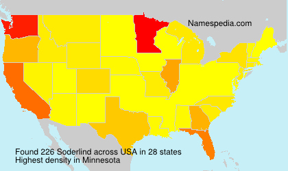 Surname Soderlind in USA Surname Soderlind in USA