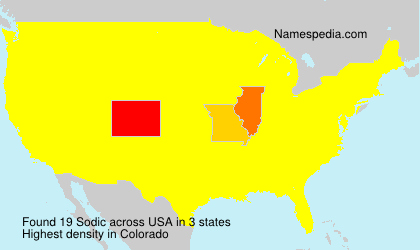Surname Sodic in USA Surname Sodic in USA