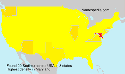 Surname Sodimu in USA Surname Sodimu in USA