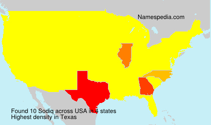 Surname Sodiq in USA Surname Sodiq in USA