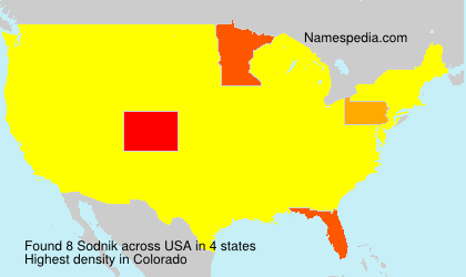 Surname Sodnik in USA Surname Sodnik in USA