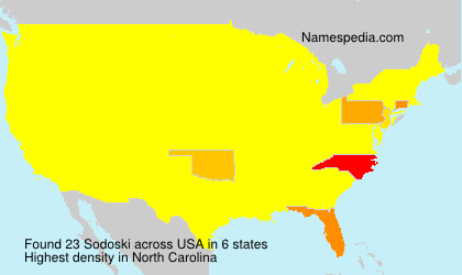 Surname Sodoski in USA Surname Sodoski in USA
