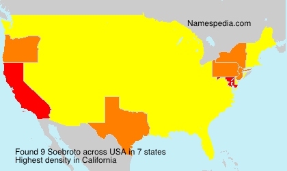 Surname Soebroto in USA Surname Soebroto in USA