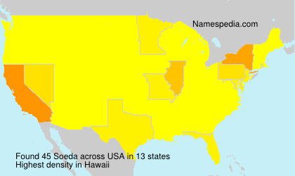 Surname Soeda in USA Surname Soeda in USA