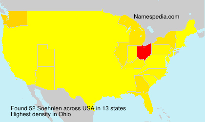 Surname Soehnlen in USA Surname Soehnlen in USA
